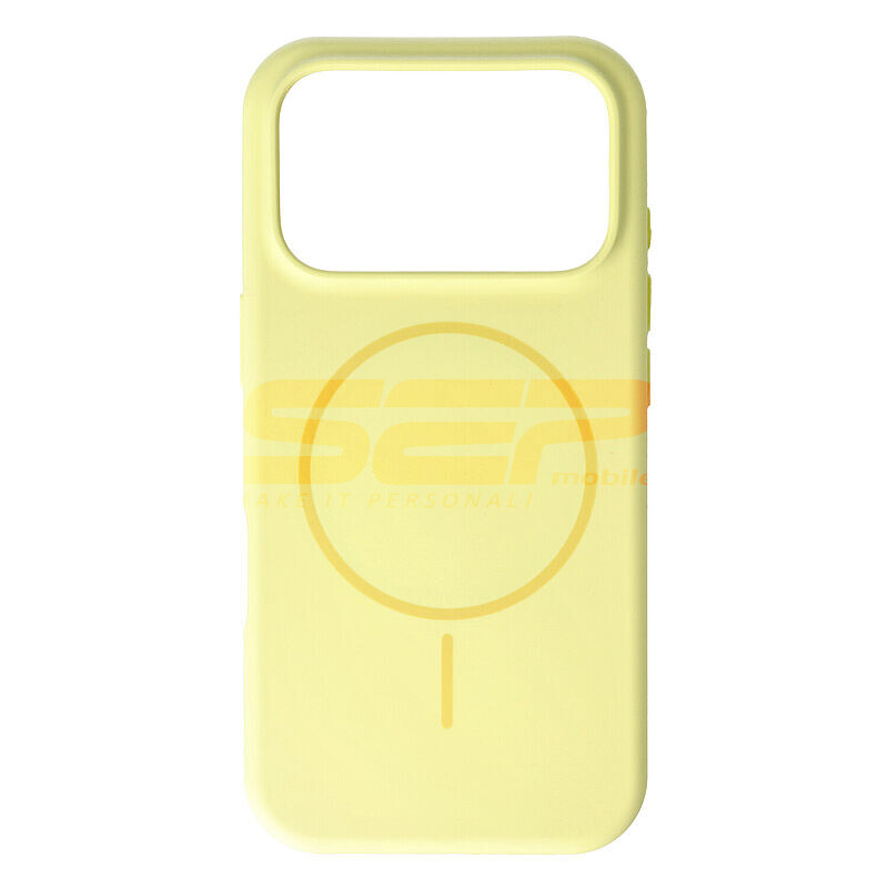 Toc Soft Silicone Magsafe Apple iPhone 17 Pro Yellow