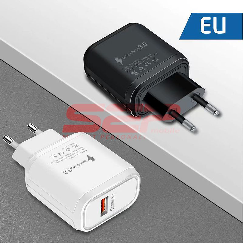 Adaptor priza USB Quick Charge 3.0 15W PD001 WHITE