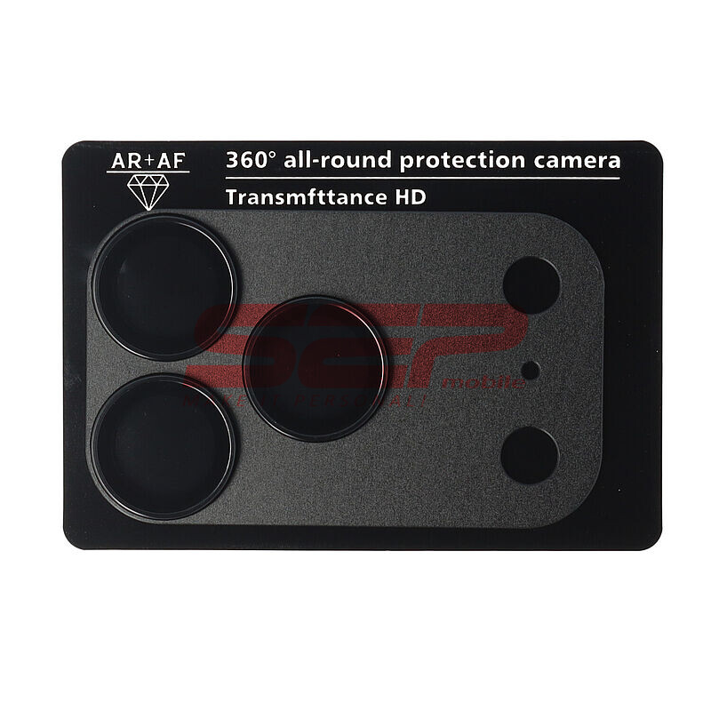 Protectie sticla Metal Full Cover camera foto Apple iPhone 18 Pro Black