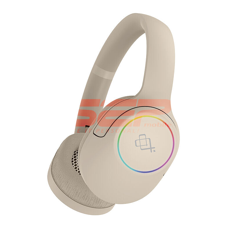 Casti audio Over the Ear cu microfon si LED Bodhi. BDI-251 APRICOT
