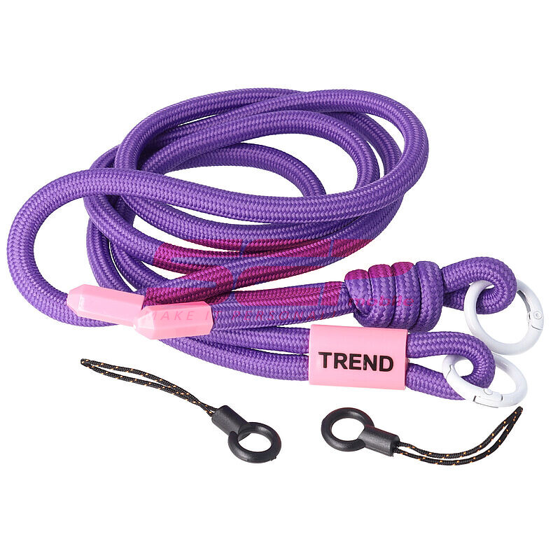 Snur textil dublu telefon mobil ELECTRIC PURPLE