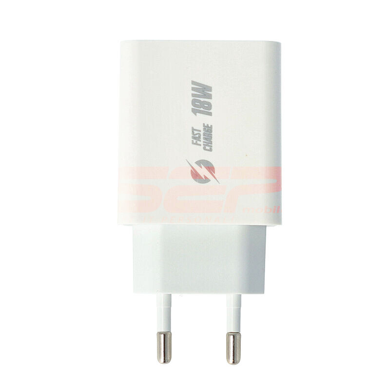 Adaptor priza Type-C Fast Charge 18W MCS-18 WHITE