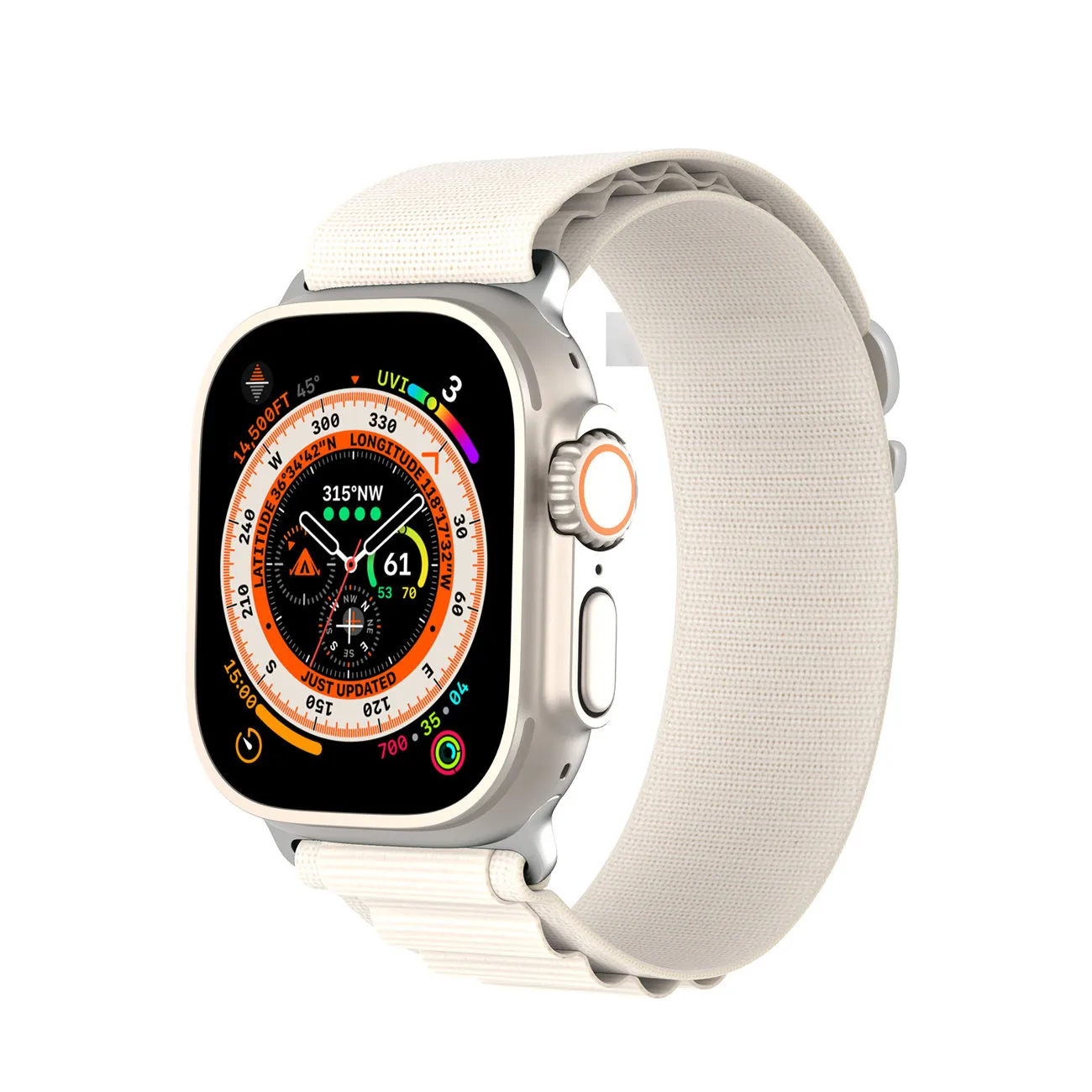 Curea Dux Ducis pentru Apple Watch 42 / 44 / 45 / 49 mm, albă