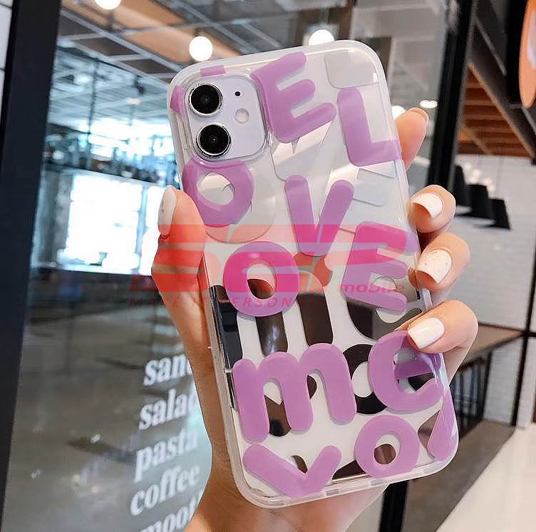 Toc TPU IMD LOVE Letters Apple iPhone 12 Pro Max PURPLE