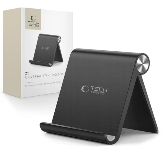 Suport universal pentru tabletă și telefon, Tech-Protect Z1 V2, negru