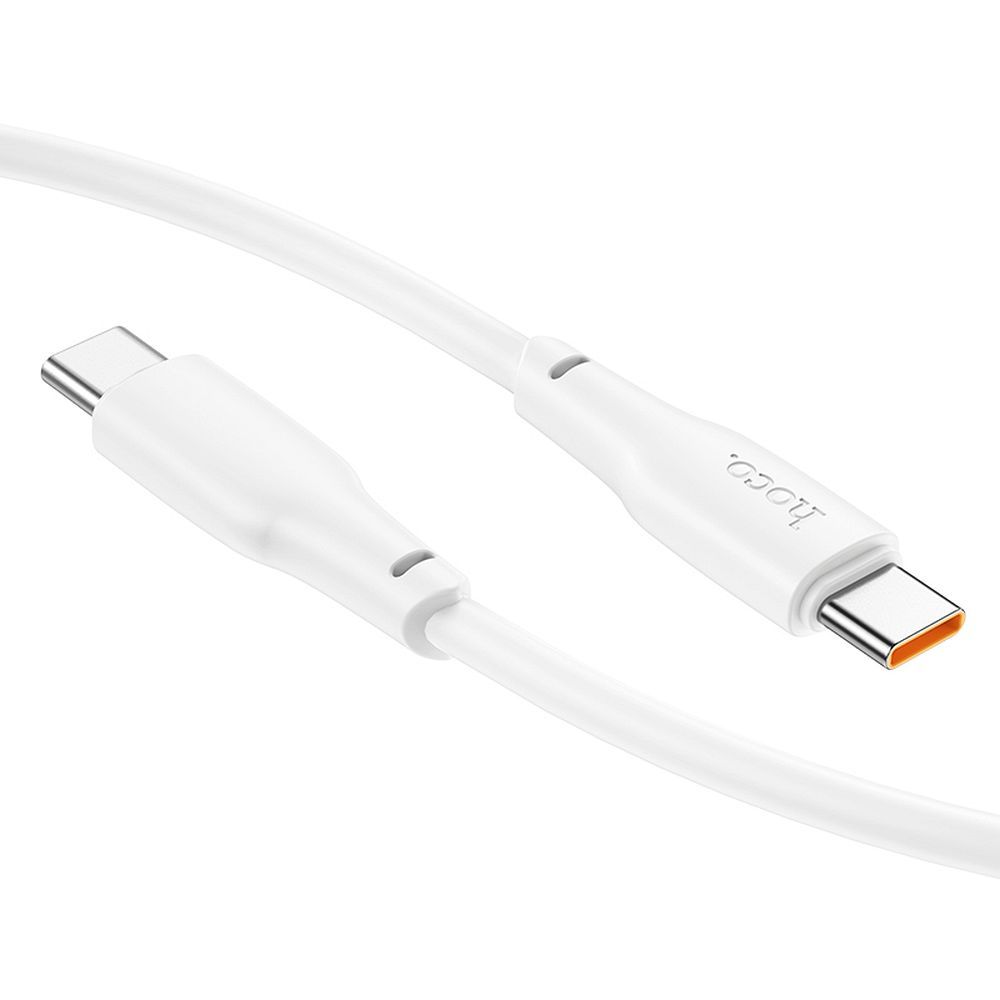 Cablu date și încărcare USB-C la USB-C, 3A, 100W, 2m, Hoco X93, alb