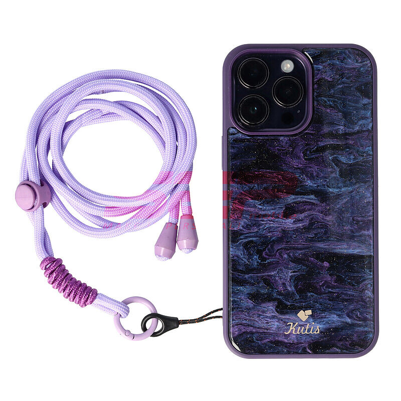 Snur textil pentru telefon mobil PURPLE