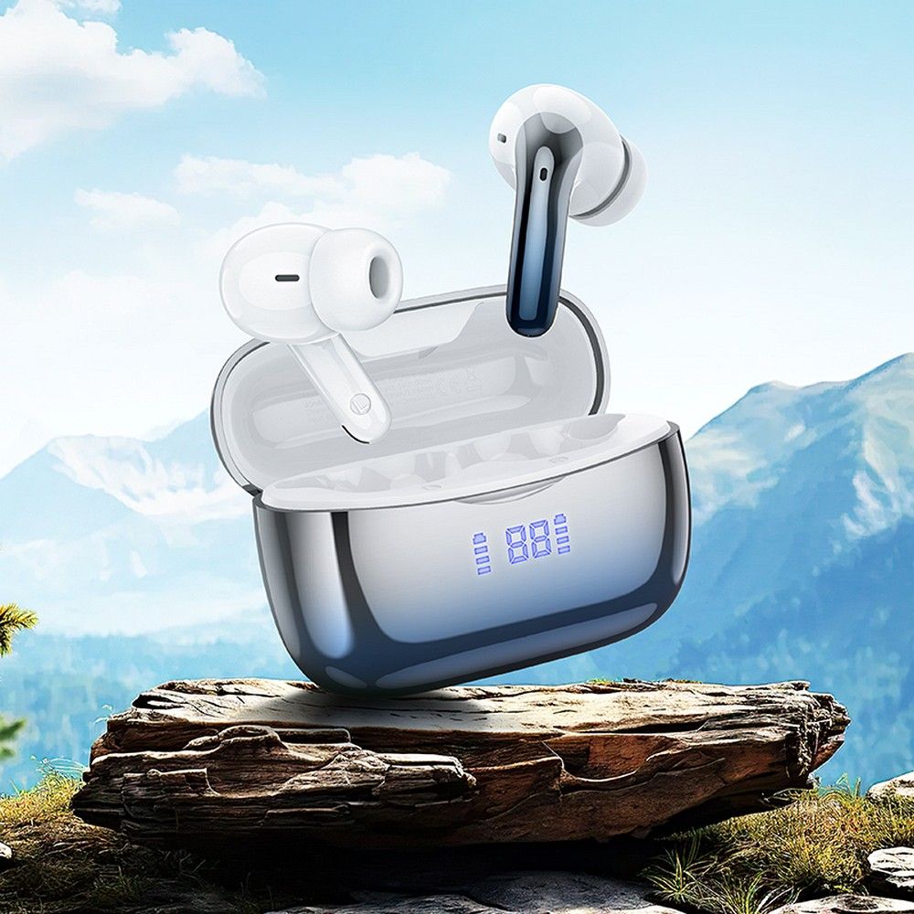 Căști wireless hoco. bluetooth, TWS, ANC + ENC, EQ16, albastru