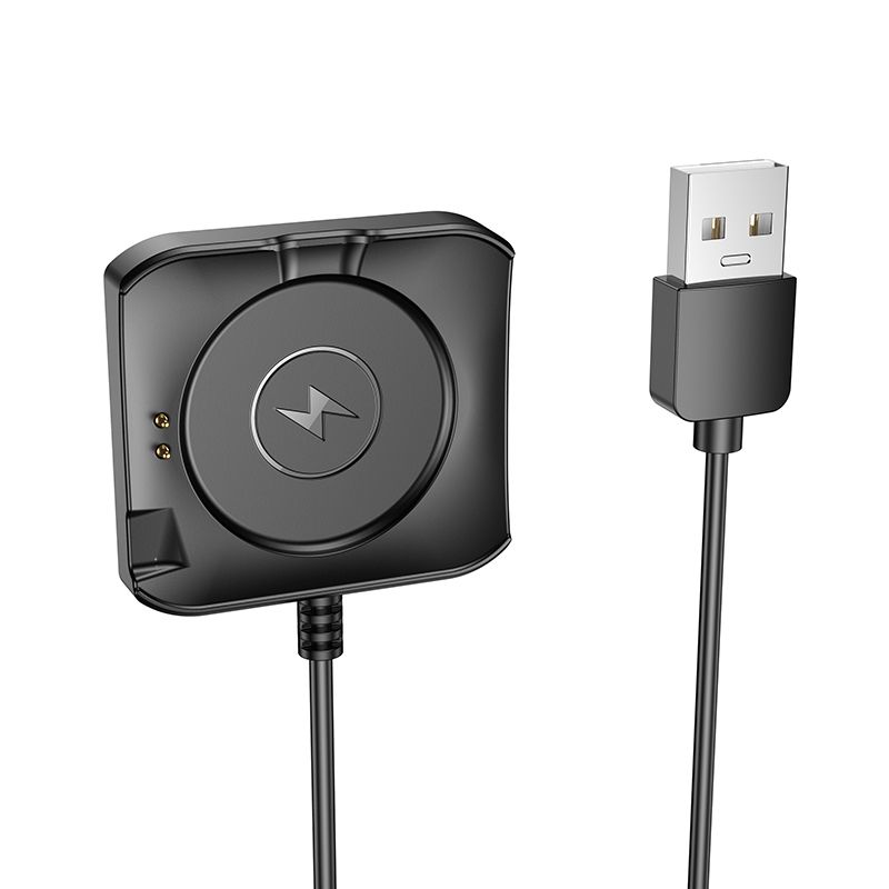 Încărcător cu cablu pentru smartwatch HOCO Y28, 0.6 m, negru