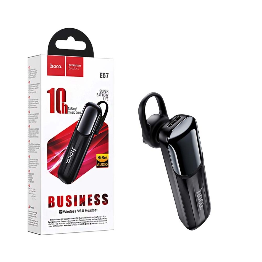 Cască Bluetooth / Wireless, Hoco E57, neagră