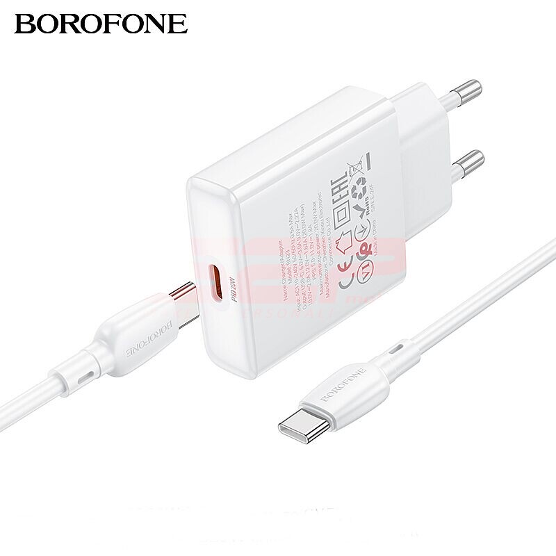 Incarcator retea Fast Charge Ultra Thin Type-C - Type-C 20W Borofone BN23