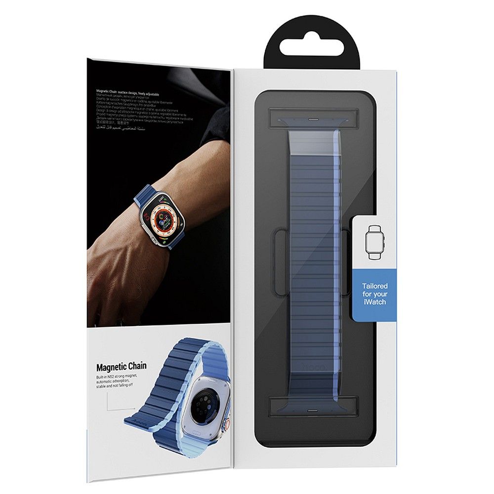Curea hoco. pentru Apple Watch 42 / 44 / 45 / 49 mm, albastru cu gri