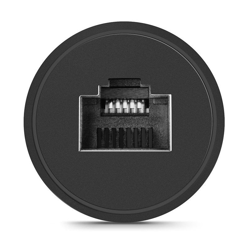 Conector NW116 pentru cabluri de rețea RJ45 Cat. 5e/6 până la 100m 1Gb/s – negru