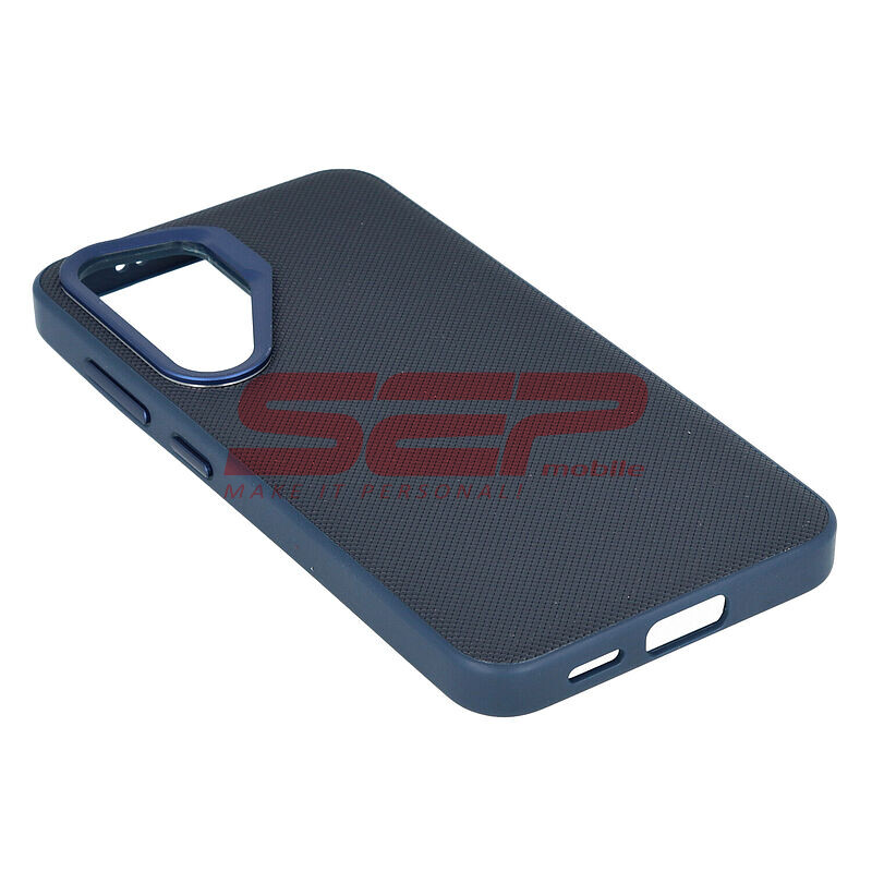 Toc TPU Vegan Leather Samsung Galaxy S25 Plus Blue