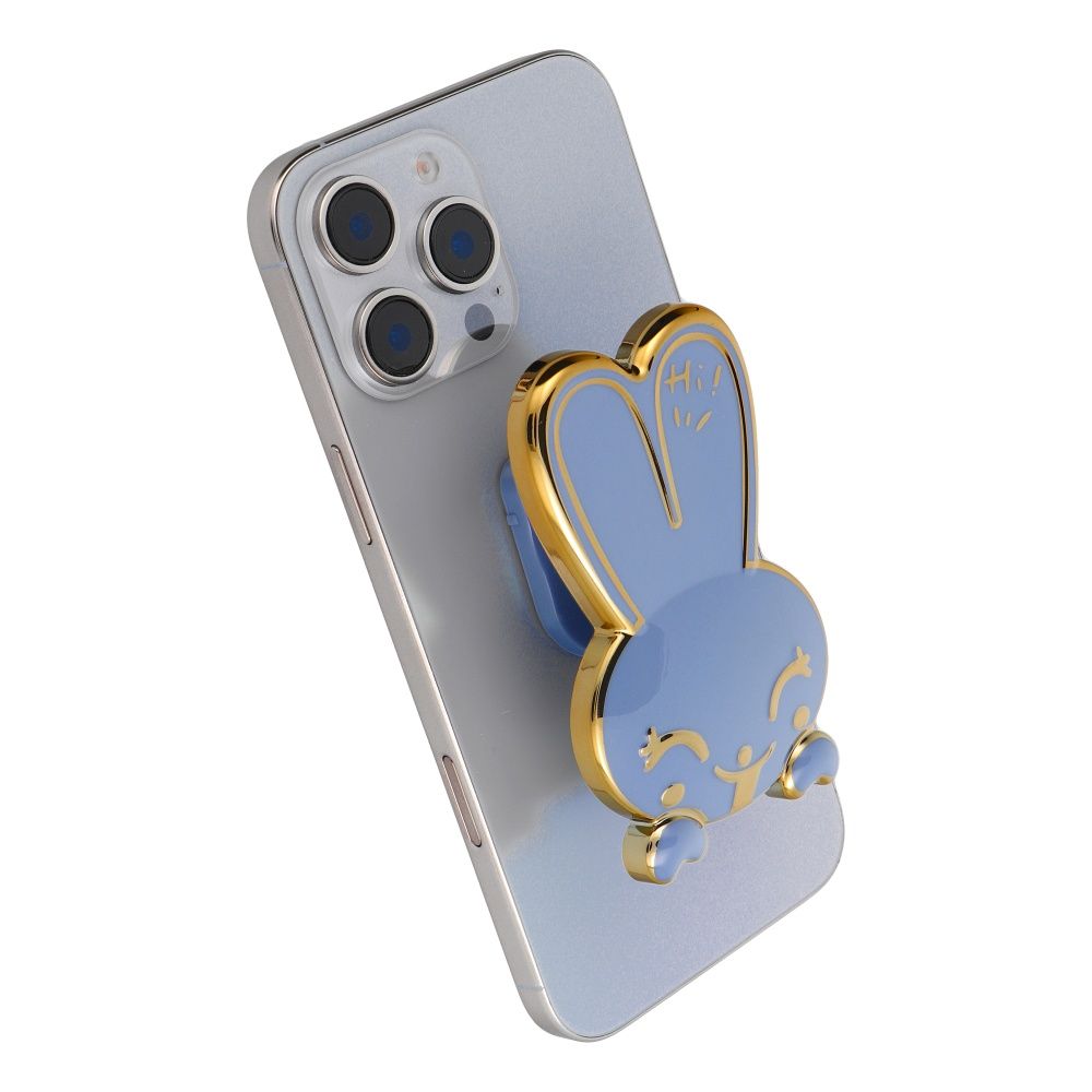 Suport telefon cu autoadeziv  RABBIT, albastru