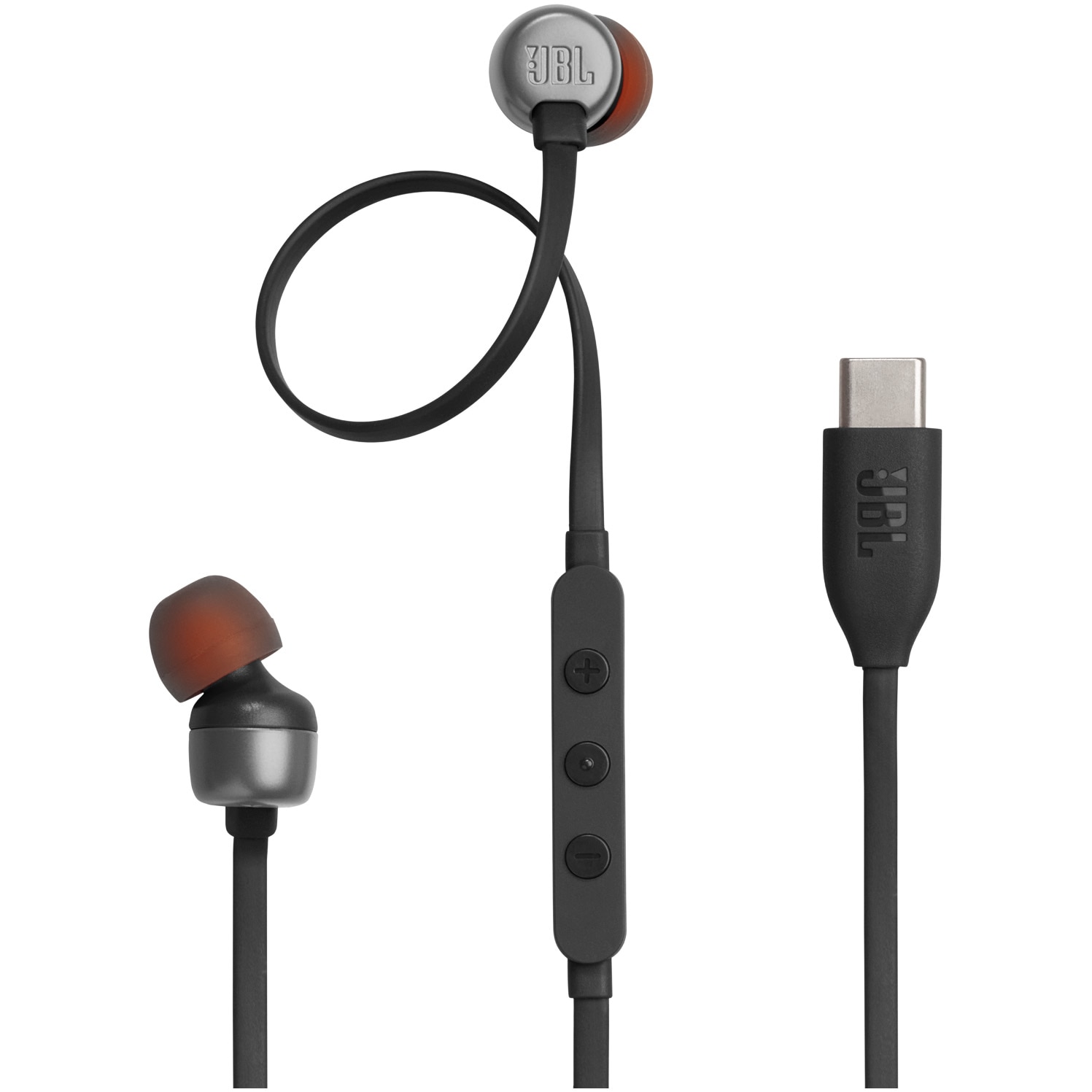 Casti In-Ear cu fir JBL Tune 310C, pure bass, Hi-Res, USB-C, negru