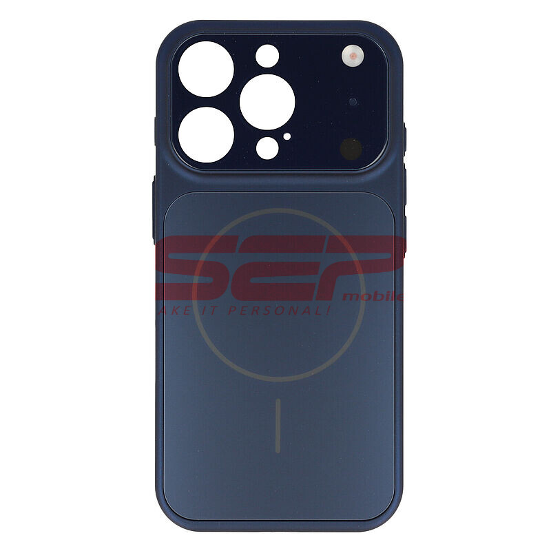 Toc PC Skin pentru transformare iPhone 16 Pro in iPhone 17 Pro Deep Blue