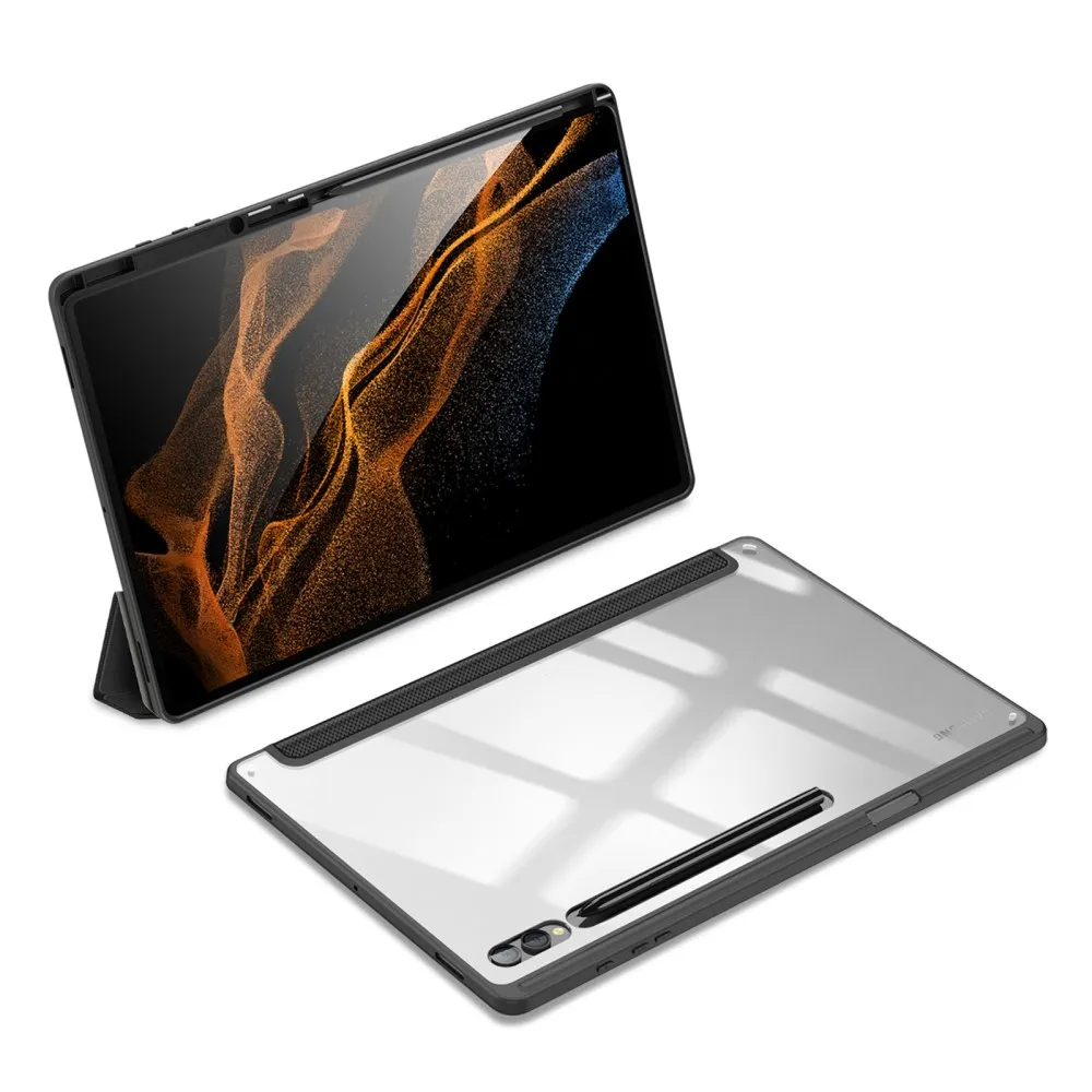 Husă flip cover Dux Ducis pentru Samsung Galaxy Tab S9 Ultra, neagră