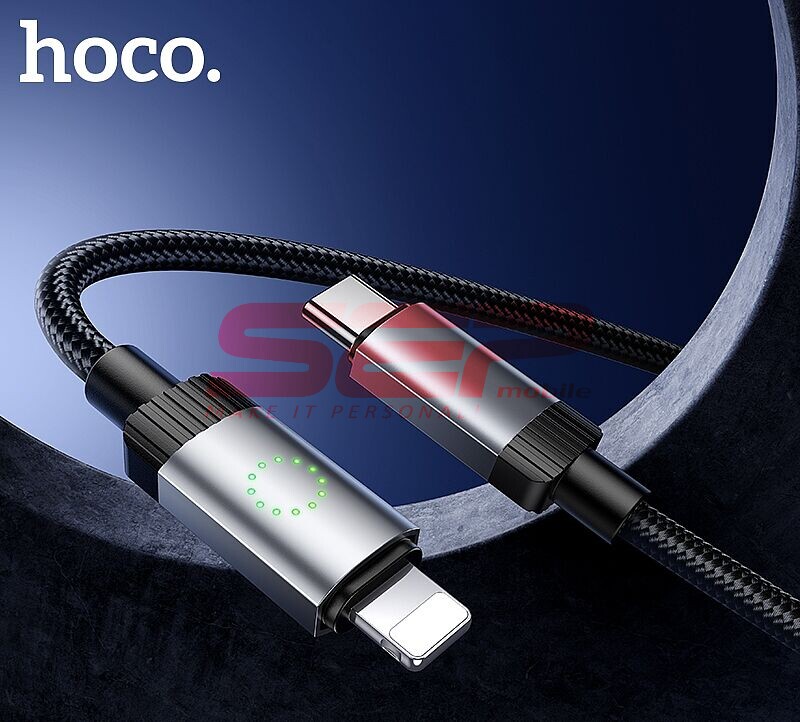 Cablu date Fast Charge Type-C - Lightning 27W Hoco X117
