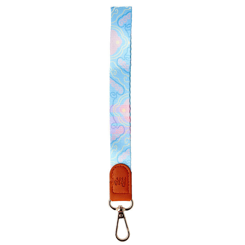 Accesoriu tip bratara textil cu carabina Blue Stream