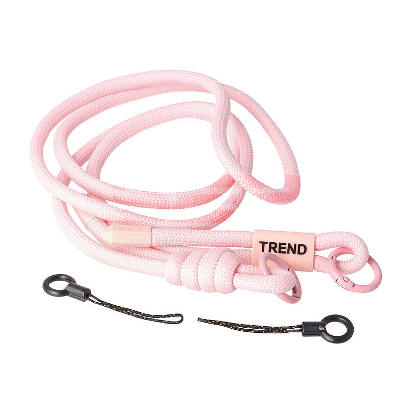 Snur textil dublu telefon mobil PINK
