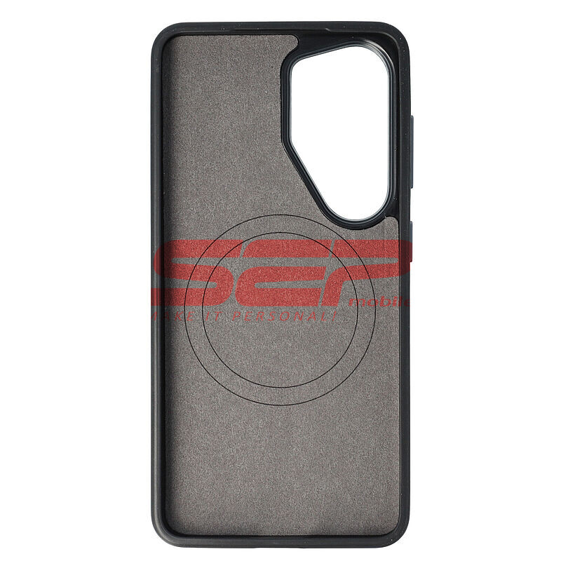 Toc TPU Vegan Leather Carbon Samsung Galaxy S25 Black