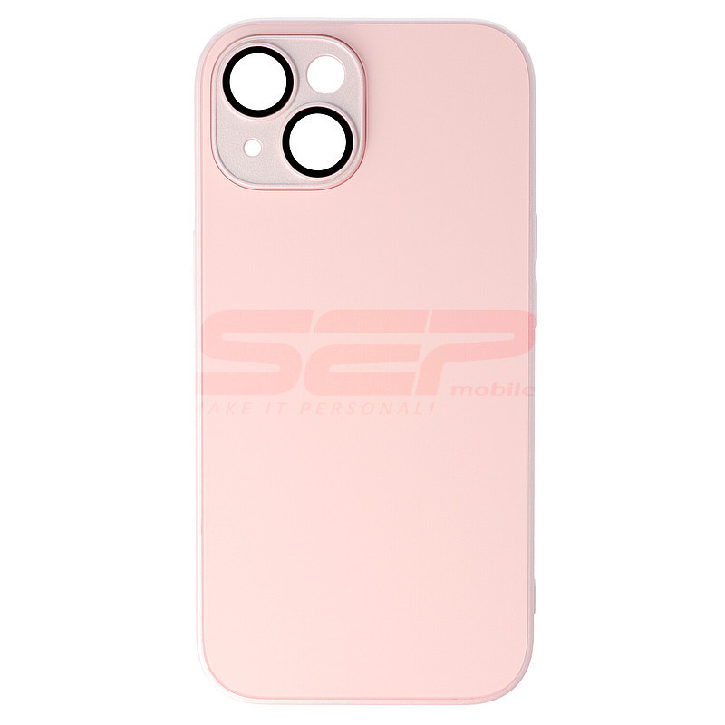Toc TPU Frosted Glass Apple iPhone 15 Pink