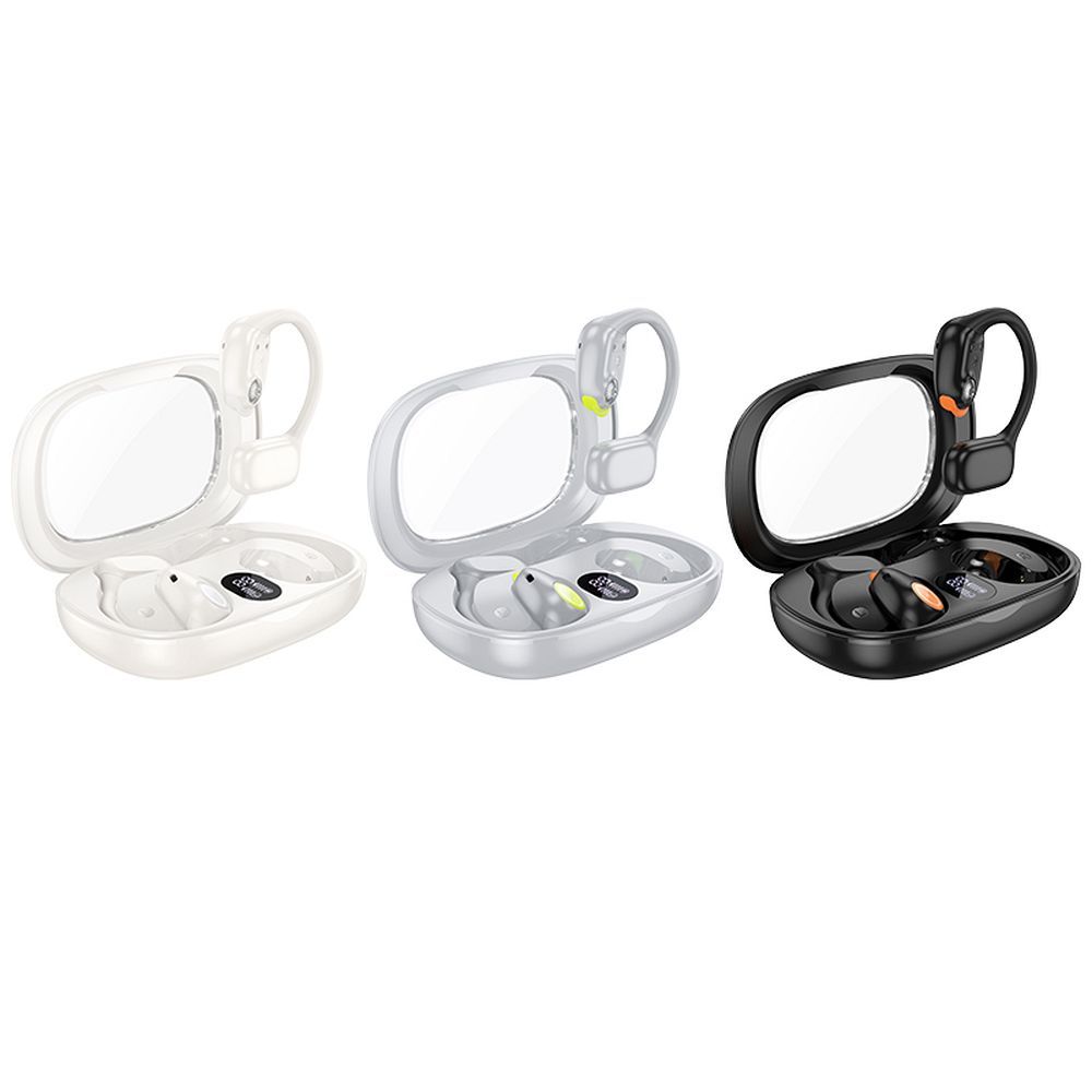Căști wireless hoco. bluetooth, TWS, EA1, crem