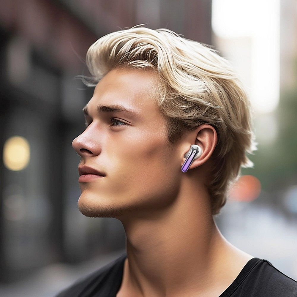 Căști wireless hoco. cu bluetooth, TWS, ANC + ENC, EQ16, violet