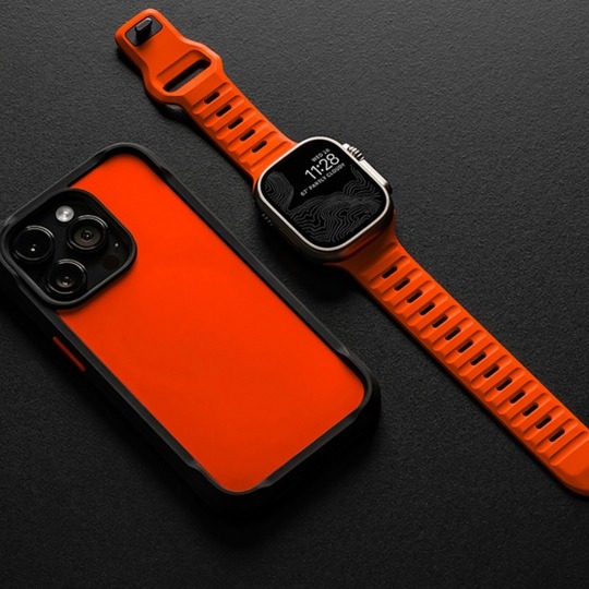 Curea din silicon Tech-Protect pentru Apple Watch 42/44/45/49mm, portocalie