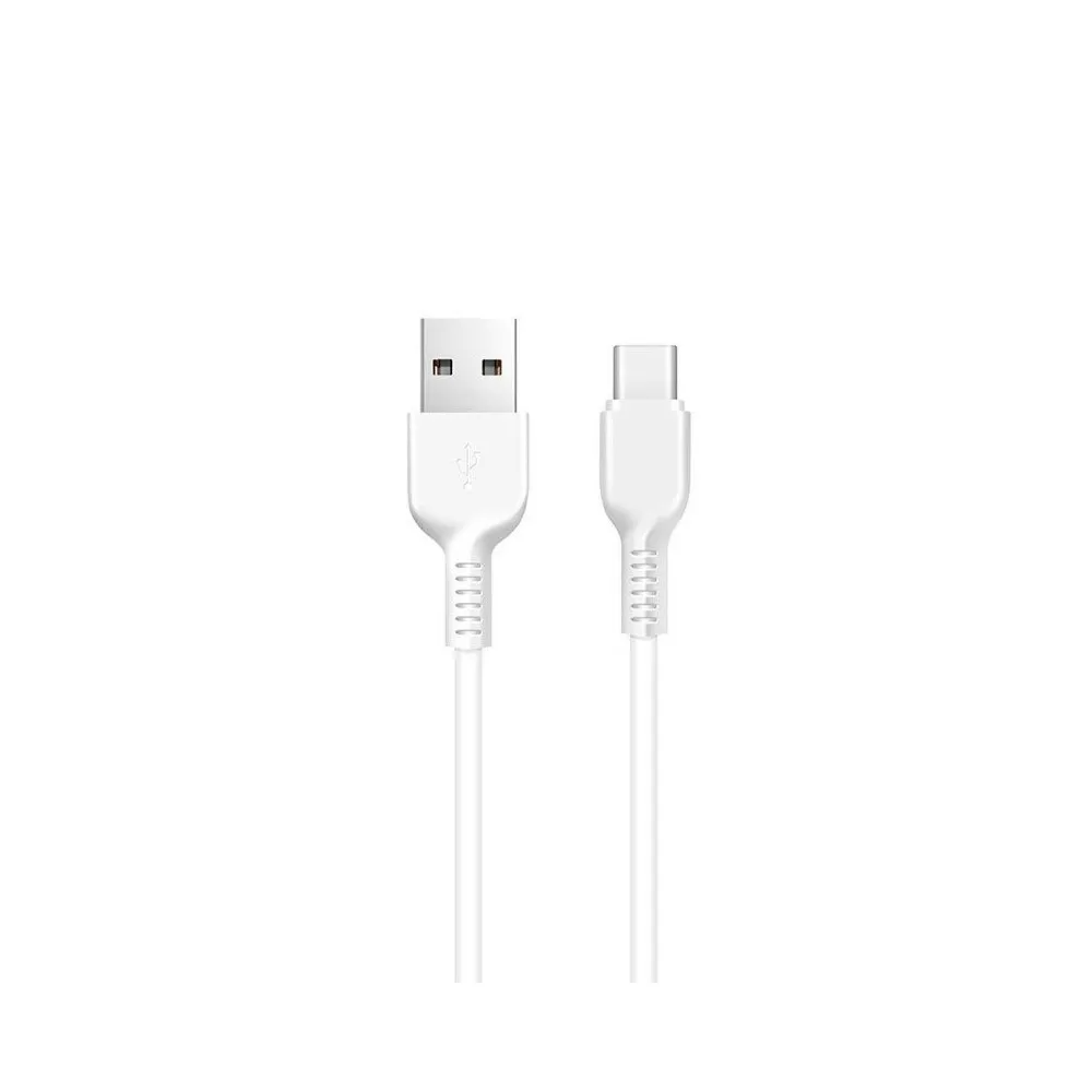 Cablu date și încărcare USB-A la USB-C, 2.4A, 2m, hoco. X20, alb