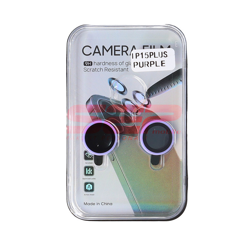 Protectie sticla camera foto Ceramic Apple iPhone 15 Plus Purple