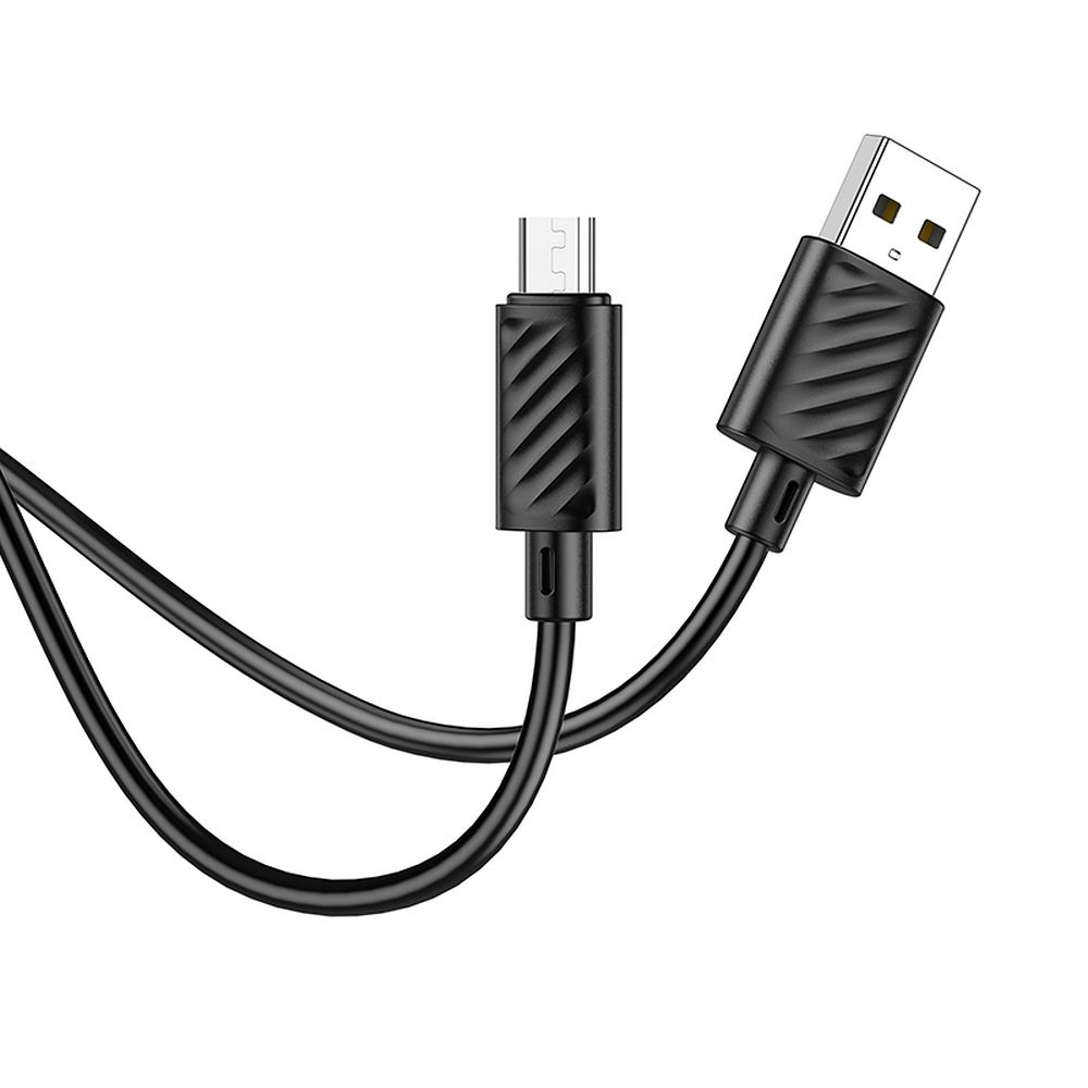 Cablu date hoco. USB-A la Micro USB, 2.4A, 1m, X88, negru