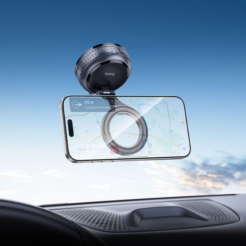 Suport auto magnetic cu ventuză reglabilă Hoco H92