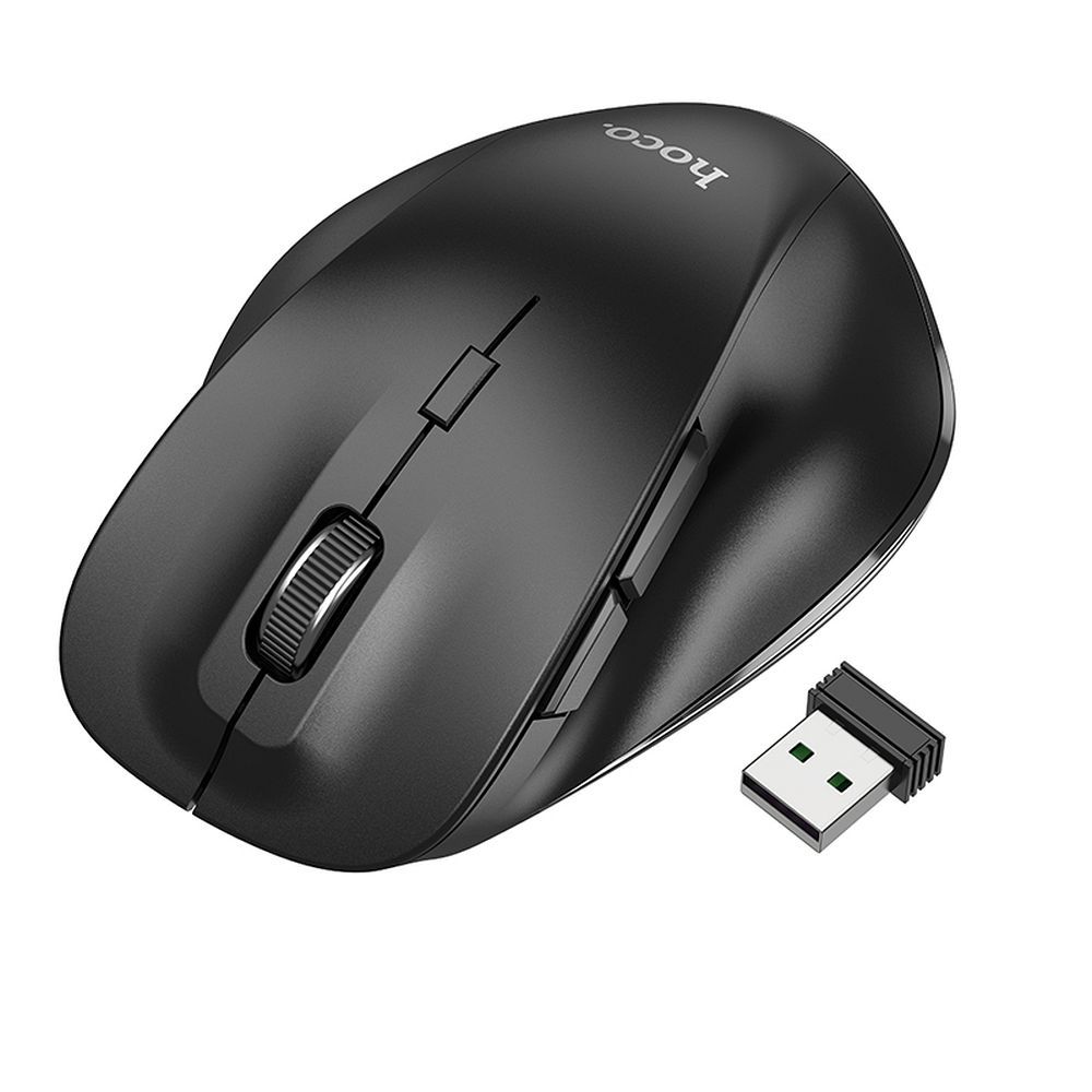 Mouse wireless hoco. 2.4G, 1600 DPI, GM24, negru