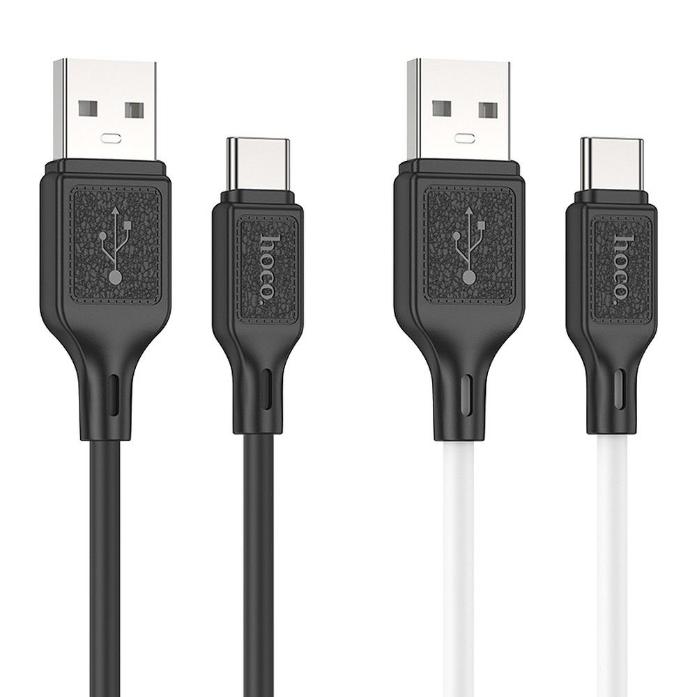 Cablu date și încărcare USB-A la Micro-USB, 2.4A, 1m, Hoco X90, alb