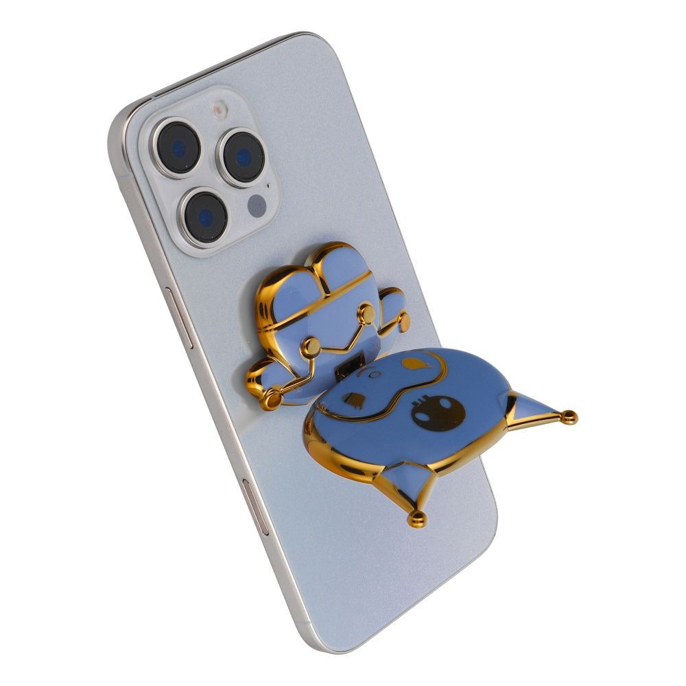 Suport telefon cu autoadeziv  DOLL,  albastru