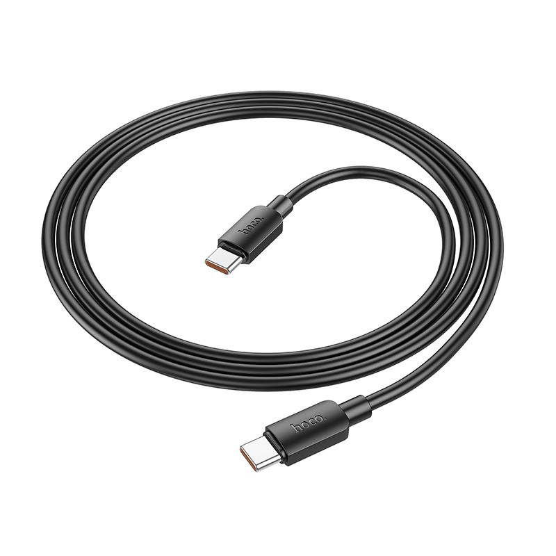 Cablu date și încărcare USB-C la USB-C, PD 6A, 100W, 1m, Hoco X96, negru