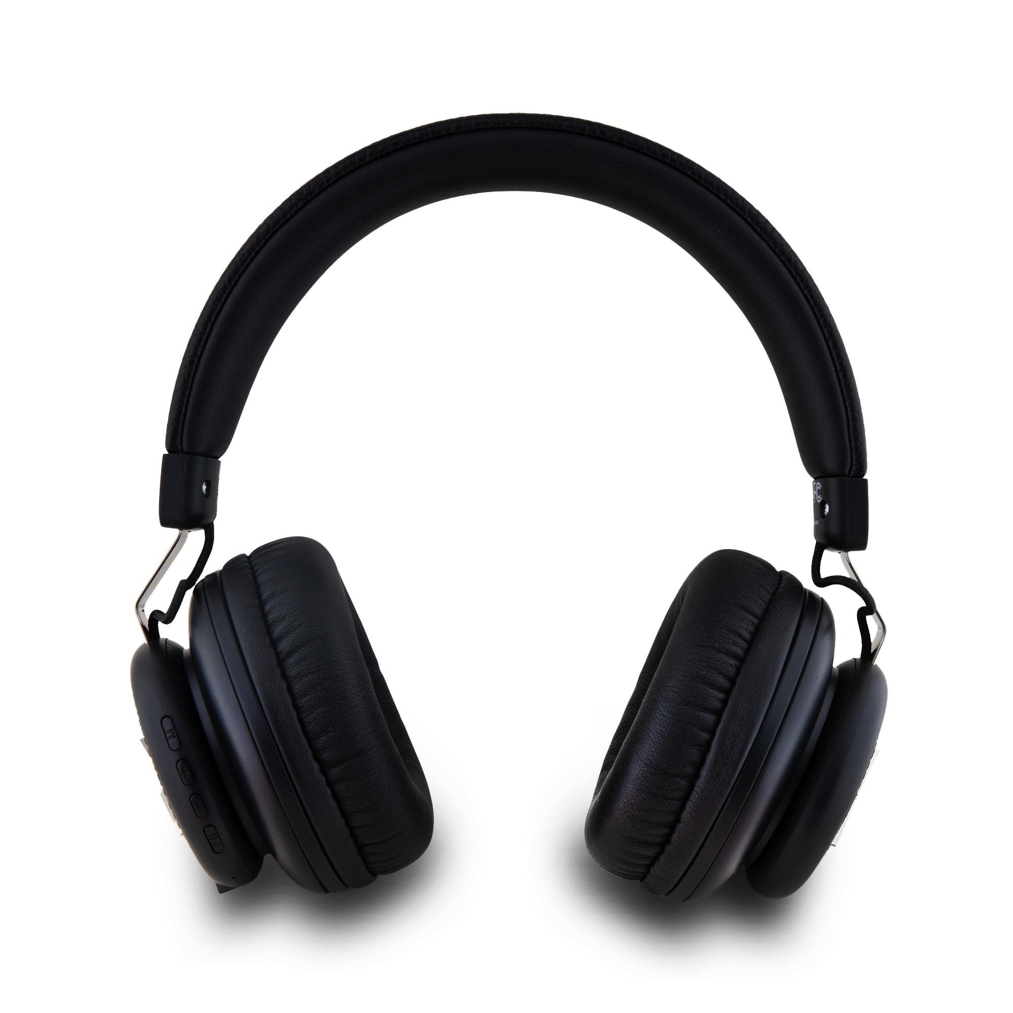 Căști wireless DKNY din piele PU cu logo Stack, negre
