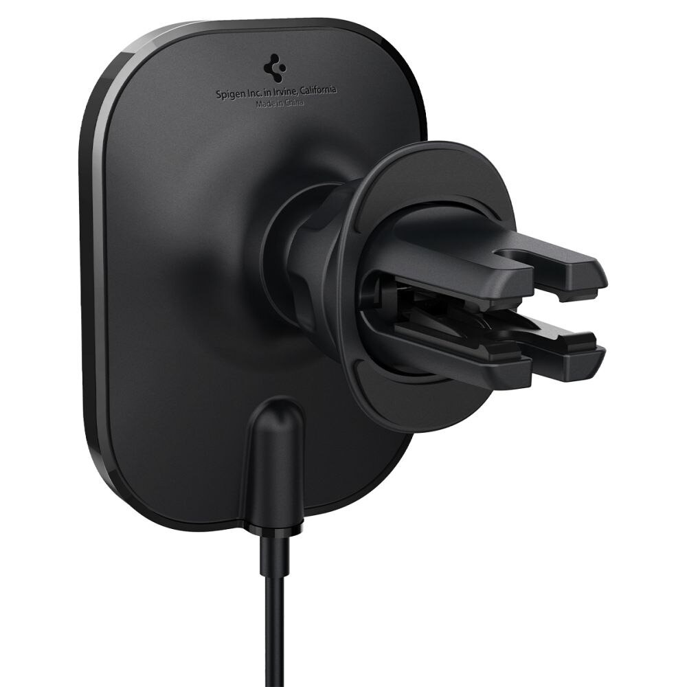 Suport auto Spigen OneTap Pro 3 Magnetic ITM12W, compatibil MagSafe, Încărcare Wireless 15W, Air Vent Mount, negru
