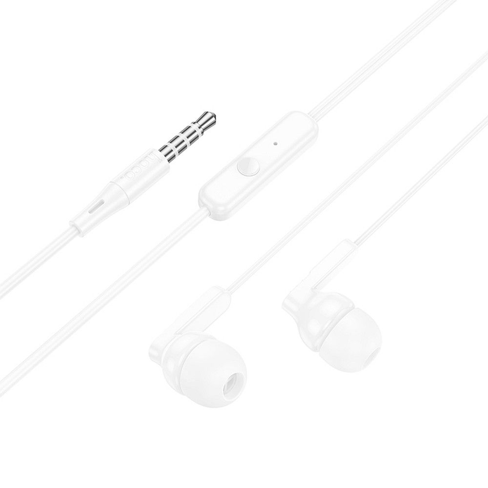 Căști cu fir hoco. Jack 3.5 mm, M121, albe
