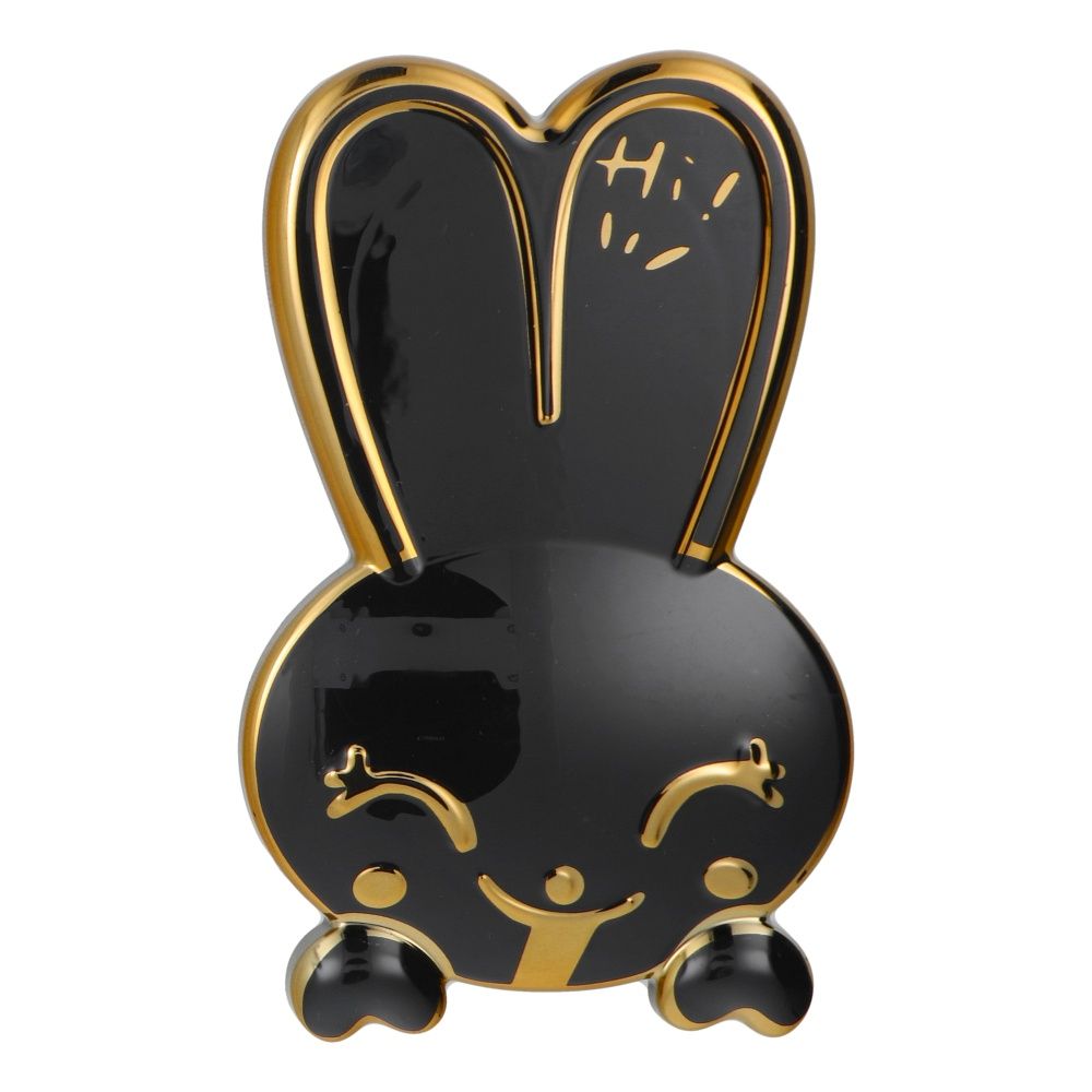 Suport telefon cu autoadeziv RABBIT, negru
