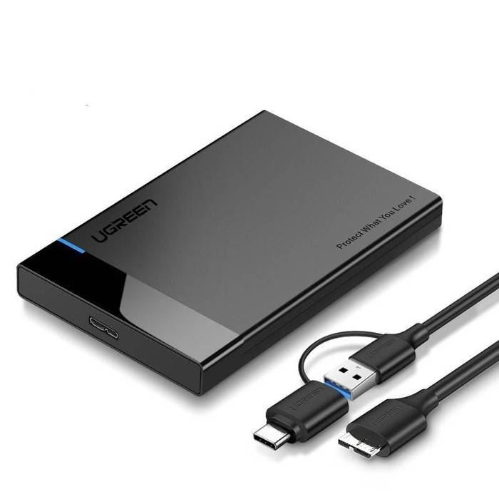 Carcasă externă HDD / SSD de 2,5″ , UGREEN US221, SATA 3.0, 50cm