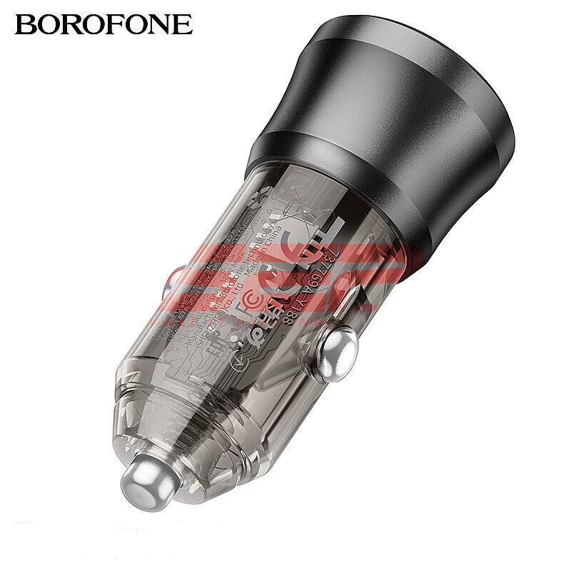 Incarcator auto Dual USB-A + USB-C 38W Borofone BZ25