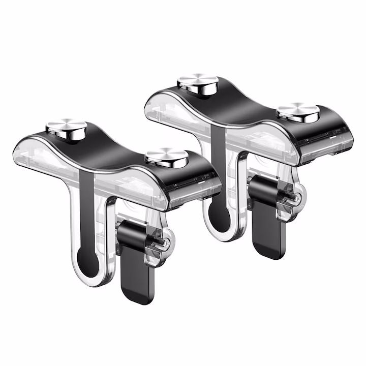 Set gamepad pentru telefon, Baseus, Metal, negru/argintiu