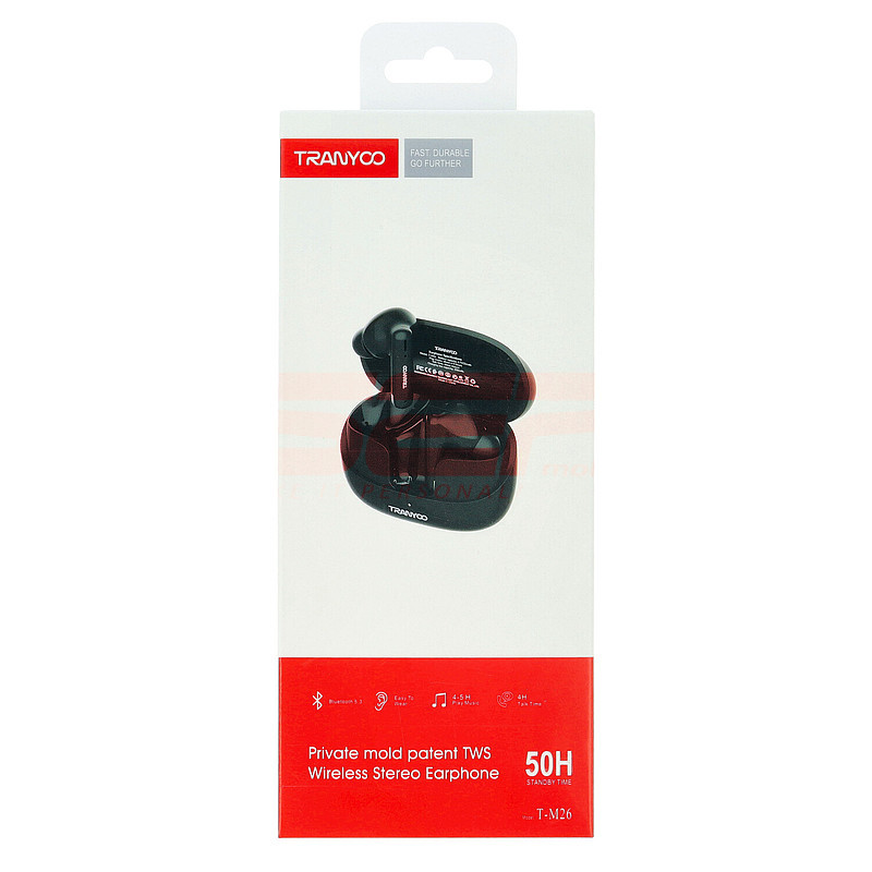 Casti audio stereo Wireless TRANYOO T-M26 Black
