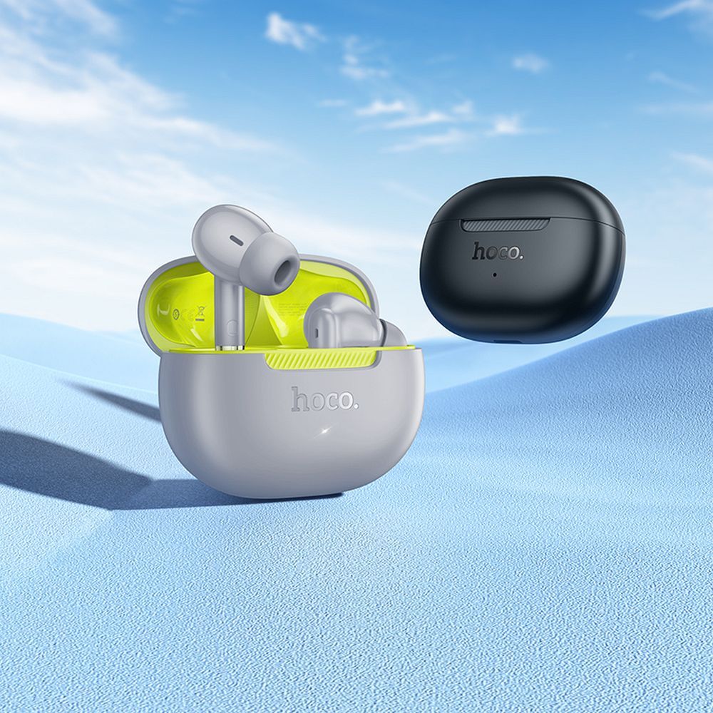 Căști wireless hoco. bluetooth TWS EQ24, gri