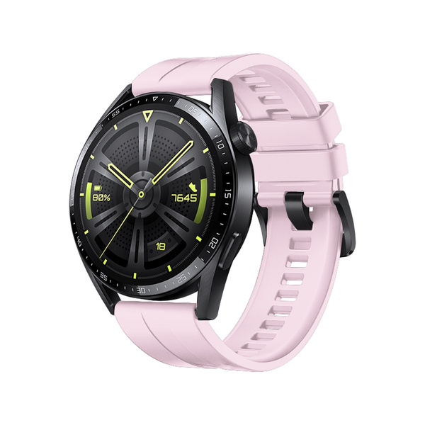 Curea din silicon Strap One pentru Huawei Watch GT 3 46mm, roz