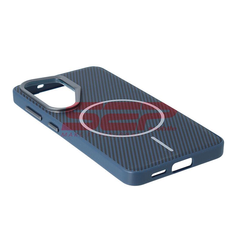 Toc TPU Vegan Leather Carbon Samsung Galaxy S25 Ultra Blue