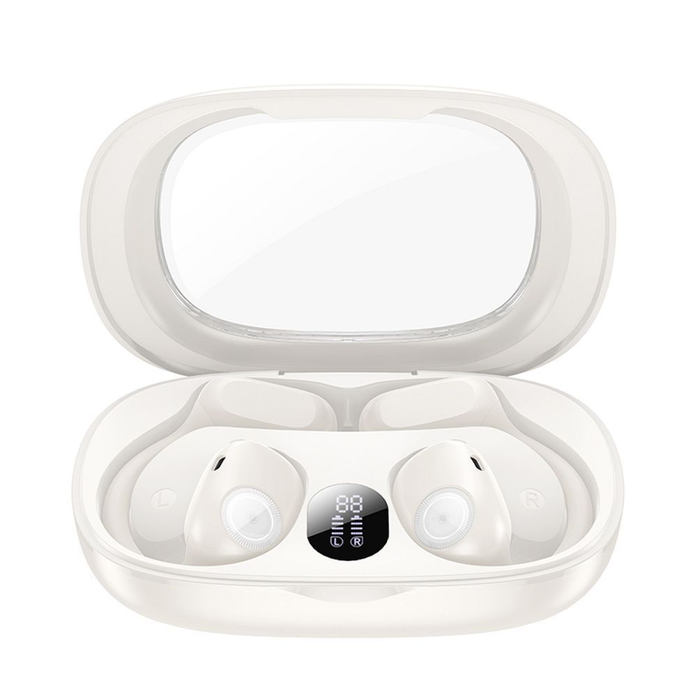 Căști wireless hoco. bluetooth, TWS, EA1, crem